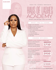 The Lash Academy 1 on 1 Training Course