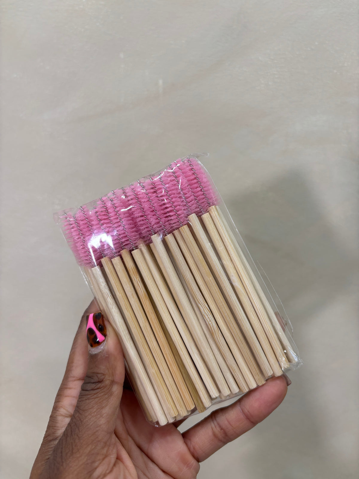 Pink Wooden Spoolies